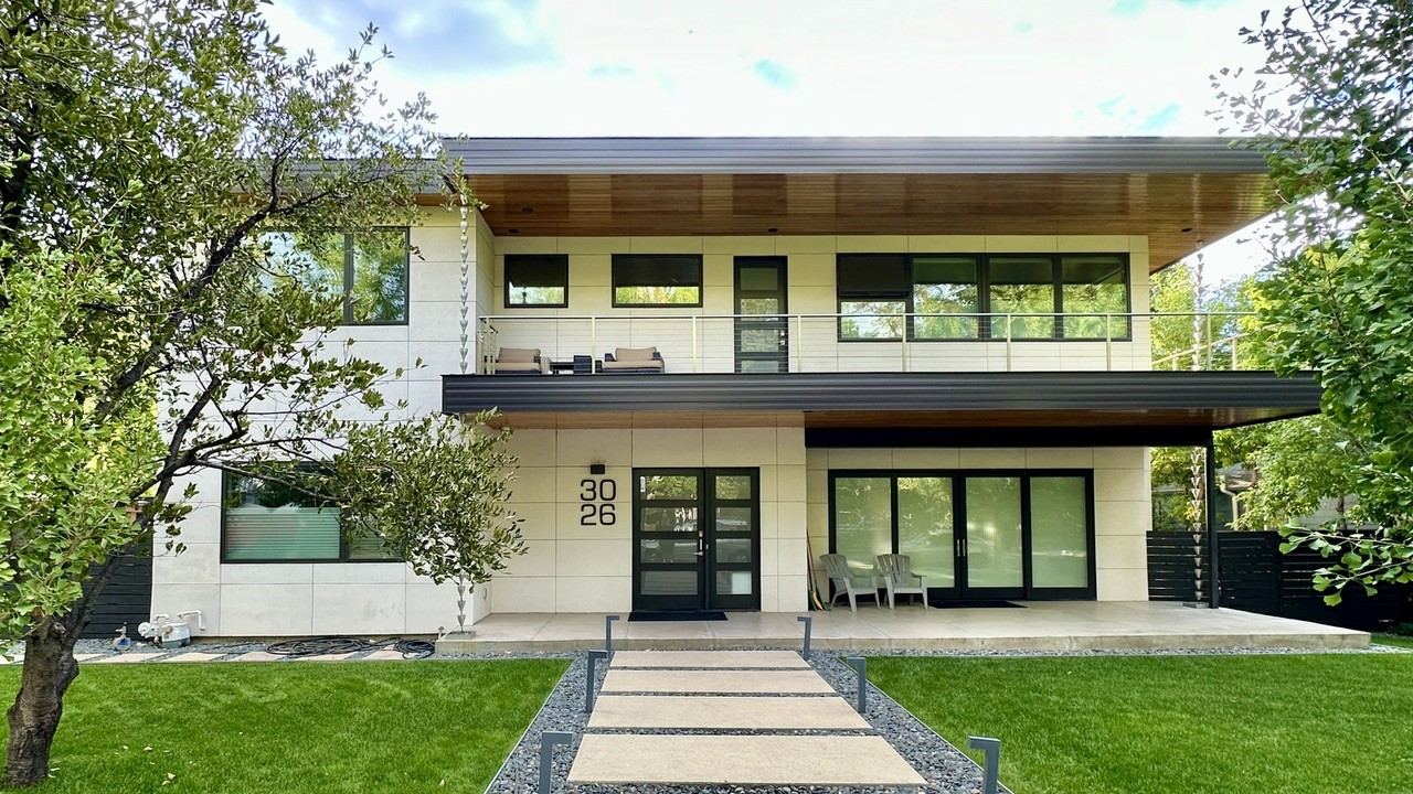 Whole-home remodel in Boulder, Colorado by Prana Construction — modern two-story exterior